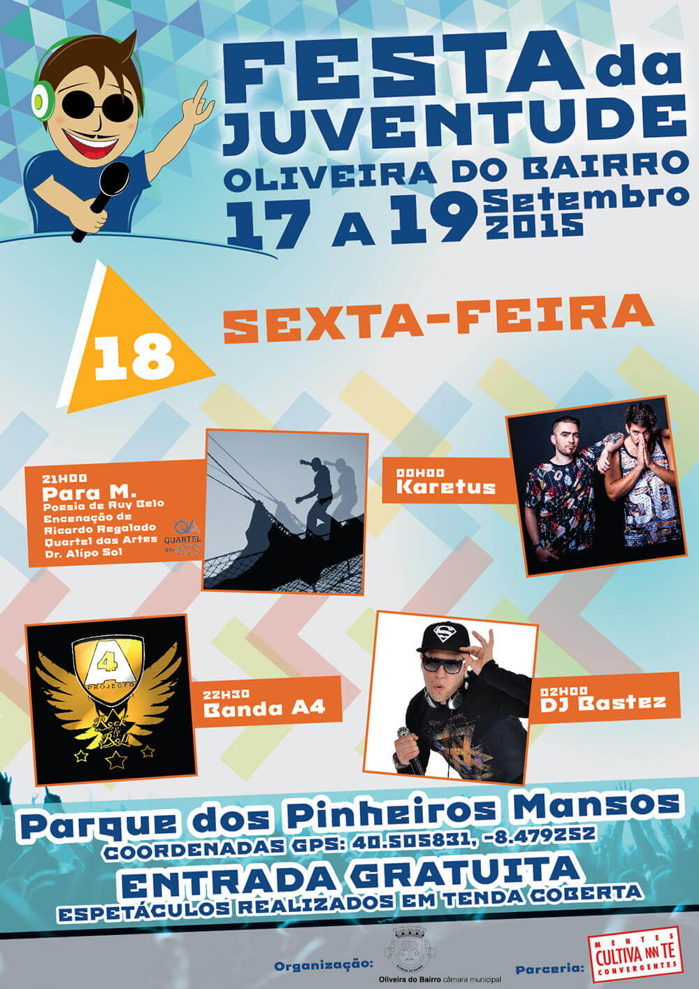 Festa da Juventude de Oliveira do Bairro - Cartaz para o dia 18 | Way2Start - Design & Digital Agency